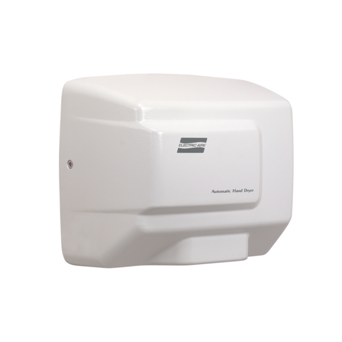 110/120V World Dryer Electric-Aire LE1-974 Alum White Automatic Hand Dryer 